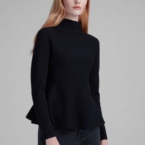 Club Monaco Black Peplum Sweater